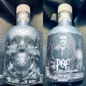Skull Glass Hexwash Poe bathory black Large 200ml (5 Choices Available)