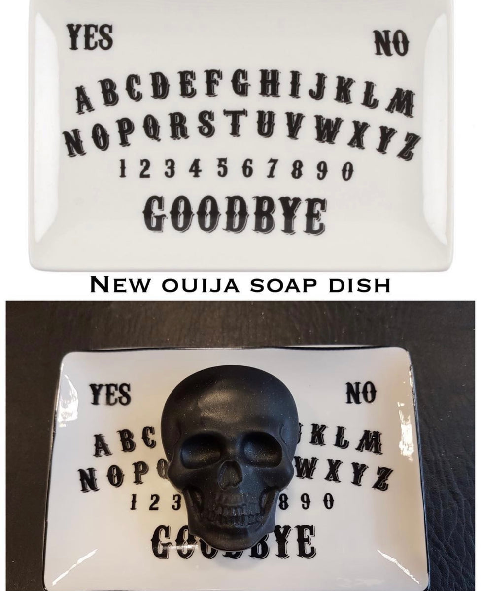 Ouija soap dish and skull soap set Hexbomb