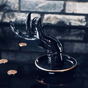 Witches hand gothic jewellery holder