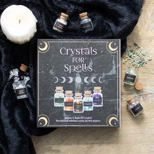 Crystals for spells crystal chip Potion bottle gift set
