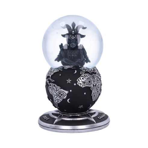 Baby Baphomet Luxus-Schneekugel aus Glas, groß, 18,5 cm 