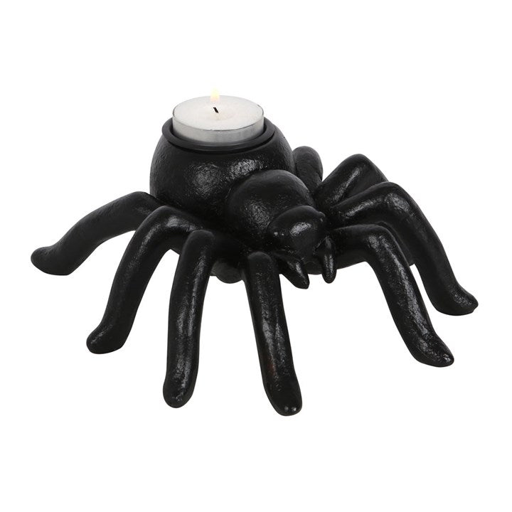 Large creepy spider tealight holder