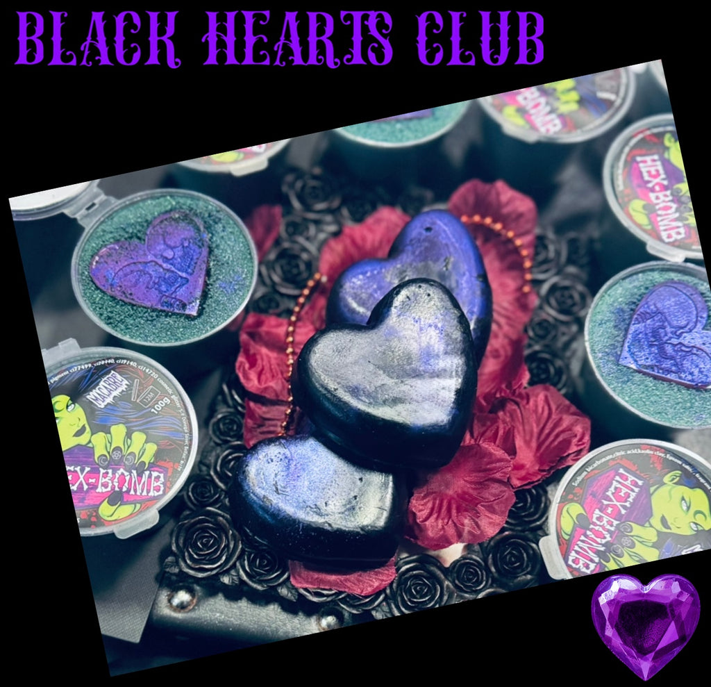 Black hearts macabre heart hexsoap