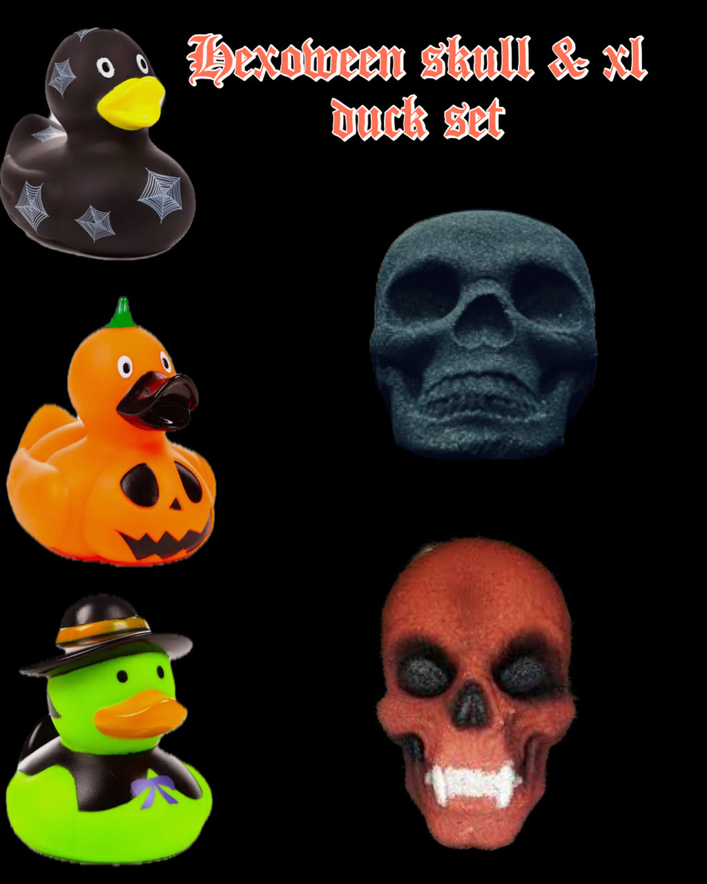 Autumn Hexoween skull bomb & xl duck set