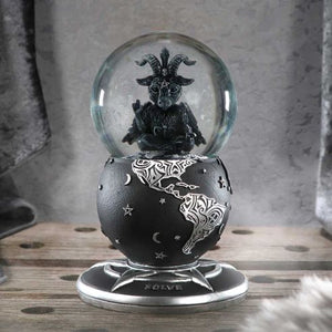 Baby Baphomet luxury glass Snow Globe large 18.5cm