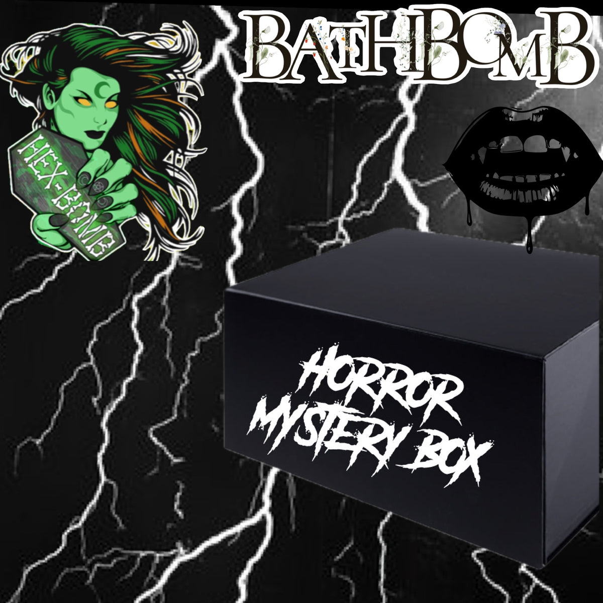 Hexbomb Geschenkbox Mit Totenkopf-Seifen & Badekugeln – Makaberes Hexmas-Set