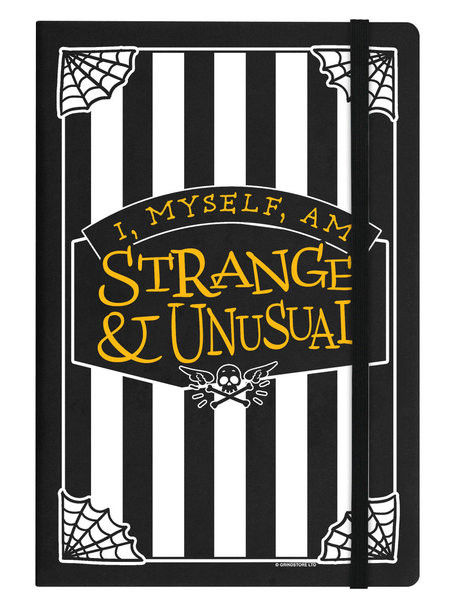 I myself am strange and unusual note book