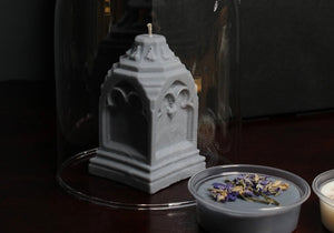 Gothic grave stone candles & wax melts gift set of 4