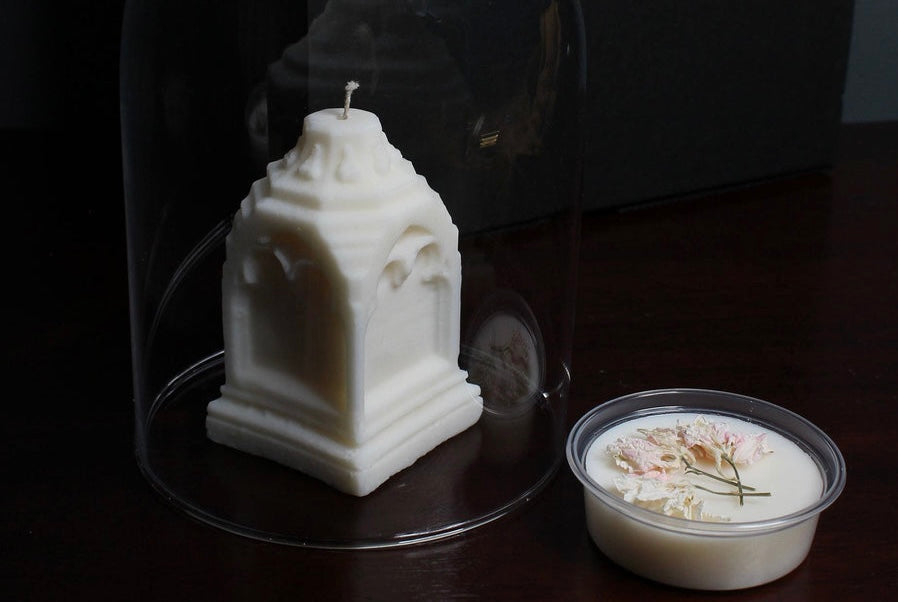 Gothic grave stone candles & wax melts gift set of 4