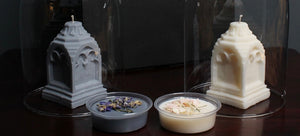 Gothic grave stone candles & wax melts gift set of 4