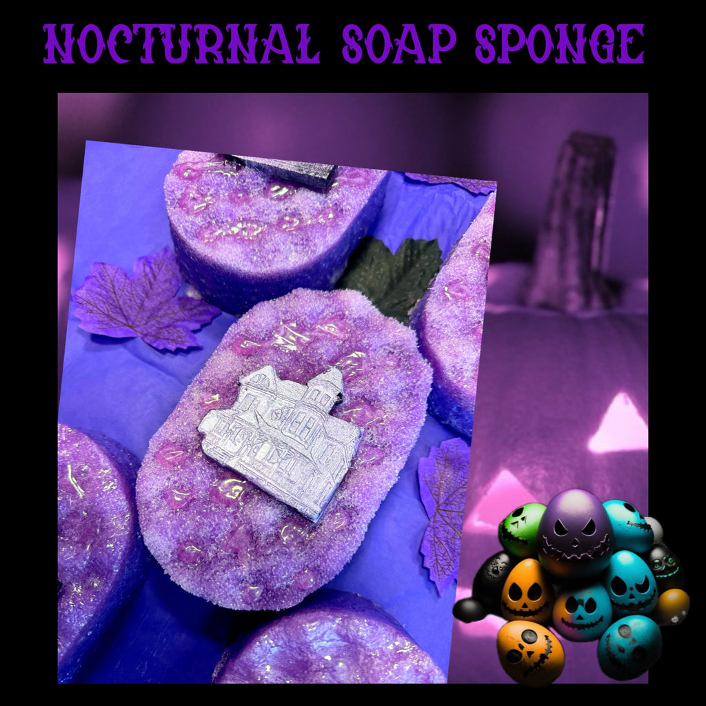 Nocturnal purple soap sponge apple & elderberry fragrance