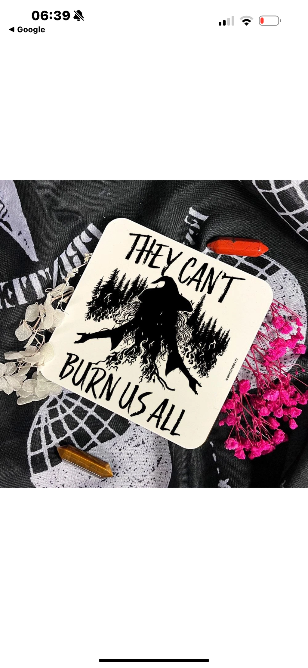 They can’t burn us all coaster