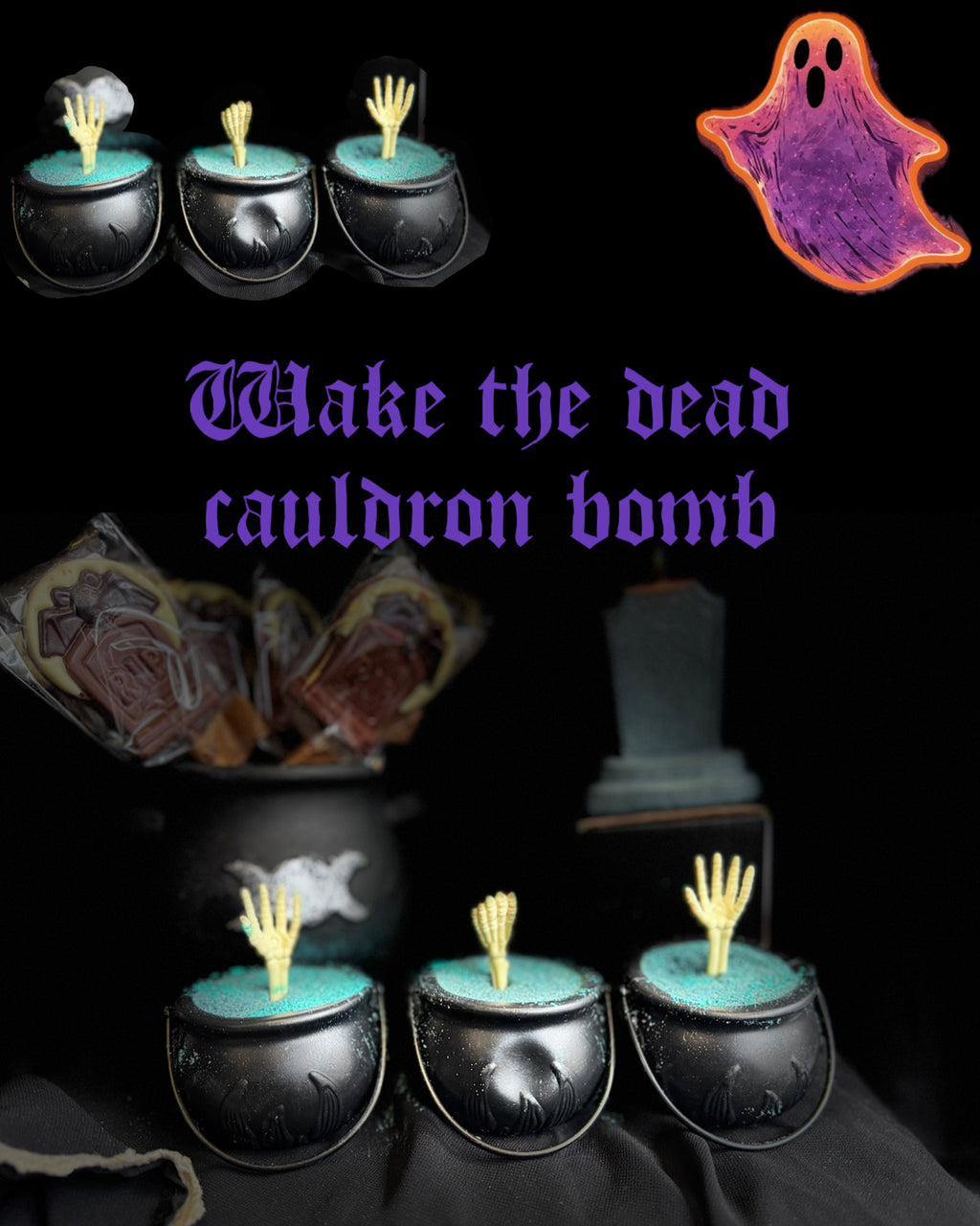Wake the dead cauldron bath bomb