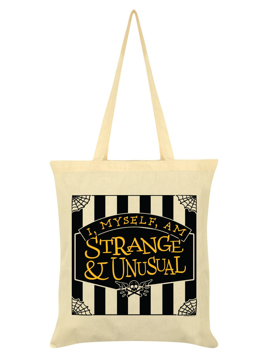 I myself am strange and unusual tote bag