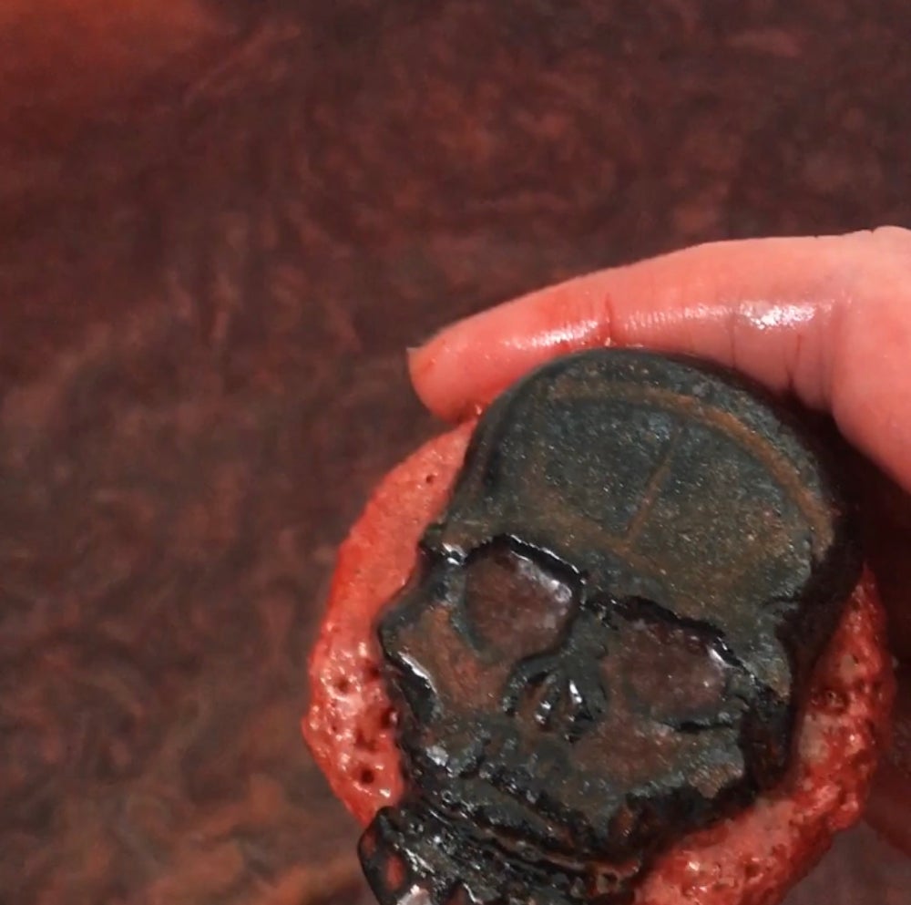Hades Luxury Dark Bloody Metallic Luxury Bath Bomb with Single Use Soap