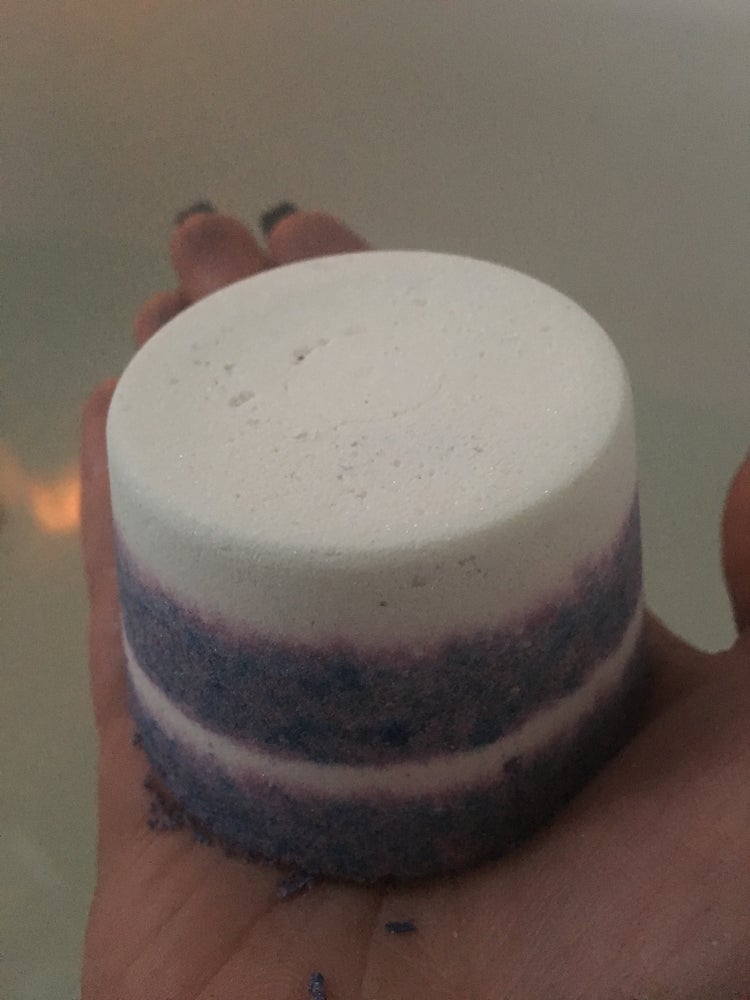 Mourn Lilac Metallic Bath Bomb with Single Use Soap