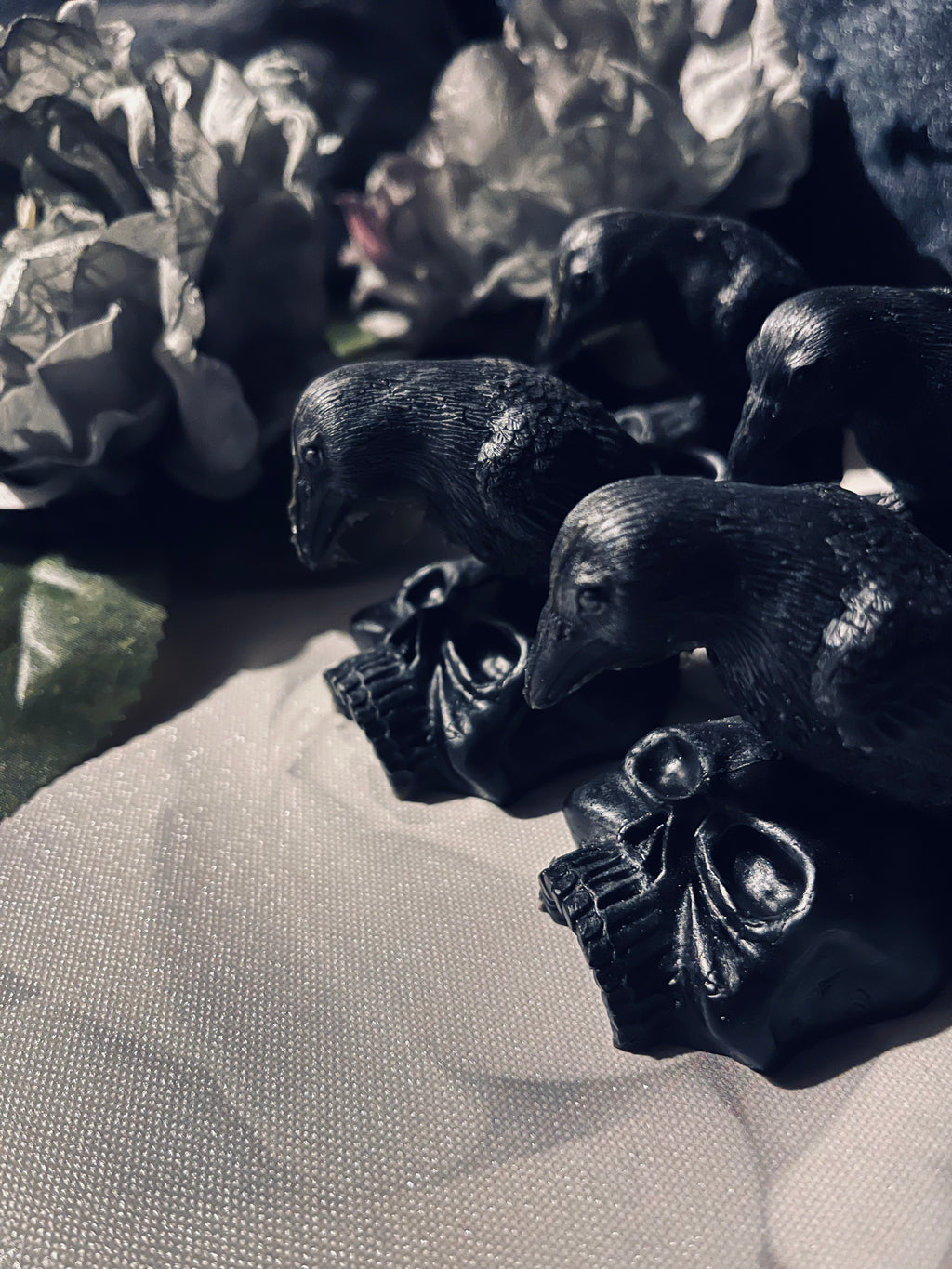 Poe- raven skull soap