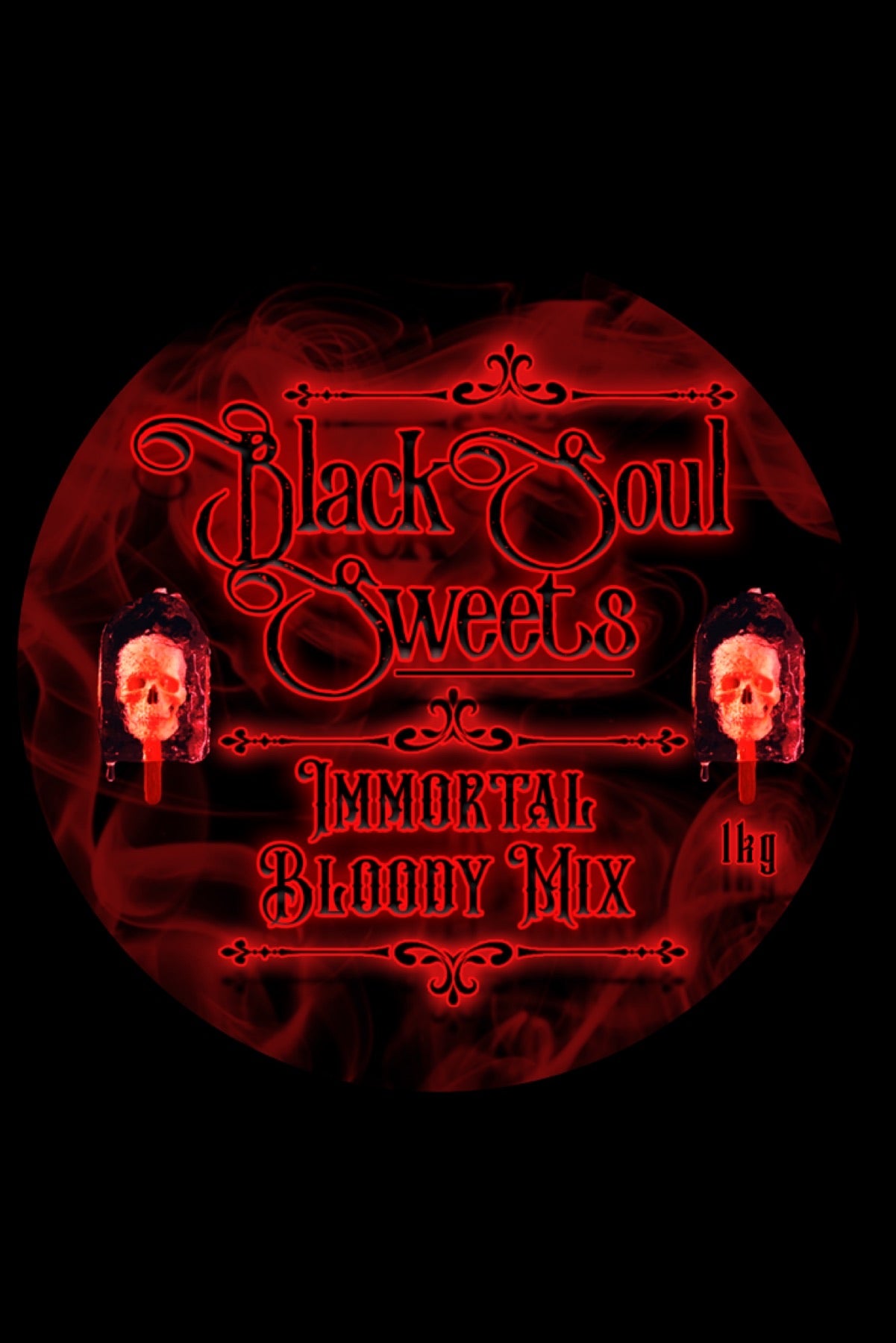 IMMORTAL RED and BLACK MIX LARGE 1kg sweet treat bag