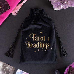Moon & black tarot drawstring bags