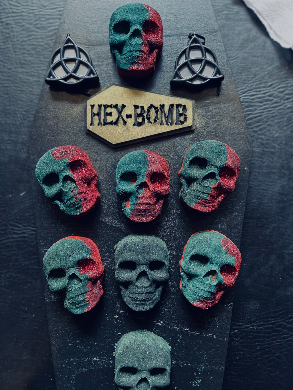 Hellfury skull Hexbomb bathbomb