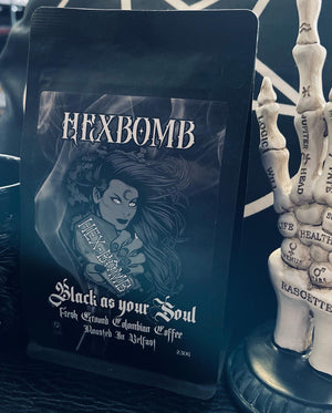 Hexbomb As black as your soul artisan ground coffee bag 250g