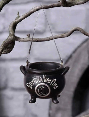 Stay wild moon child cauldron hanging ornaments