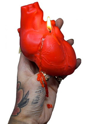 Handgemachte anatomische Herzkerze 3 Arten