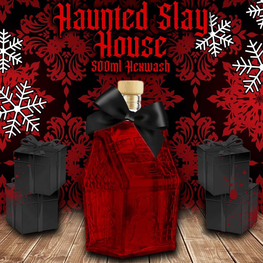 Haunted Slay glass house-bath gel