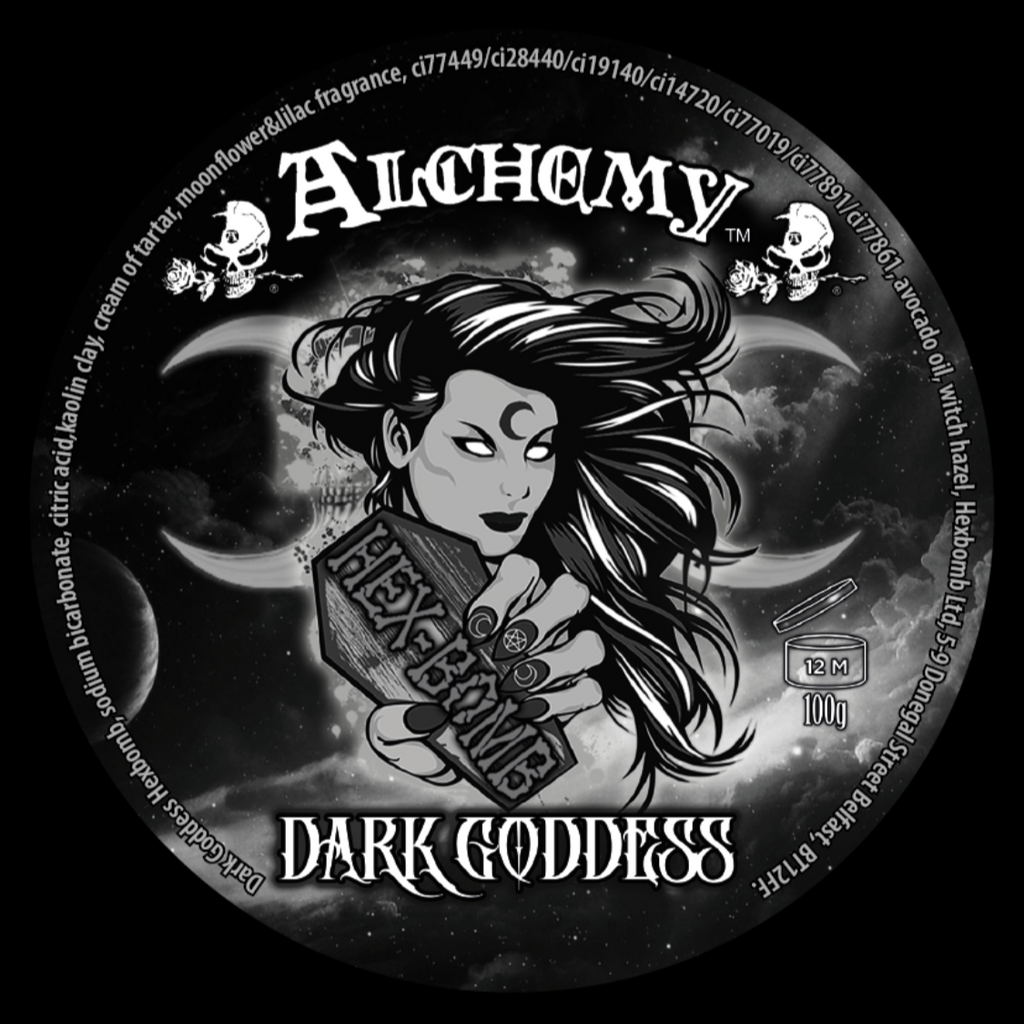 DARK GODDESS BLACK SILVER METALLIC HEXBOMB x ALCHEMY COLLAB