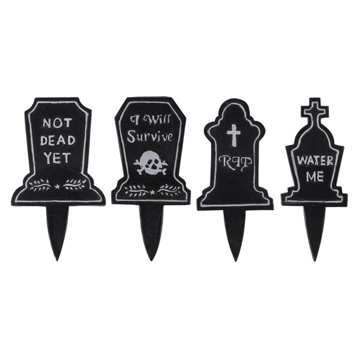 Tombstone plant markers