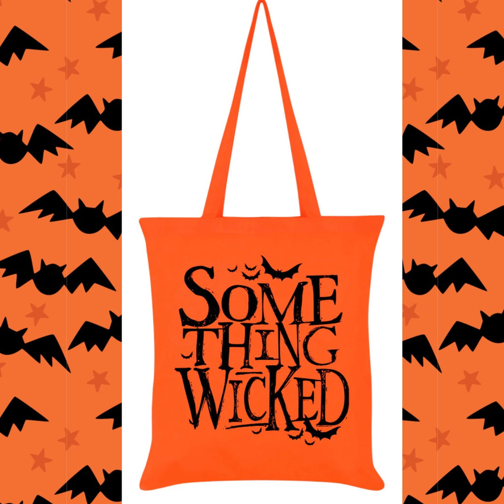 Something Wicked orange tote bag