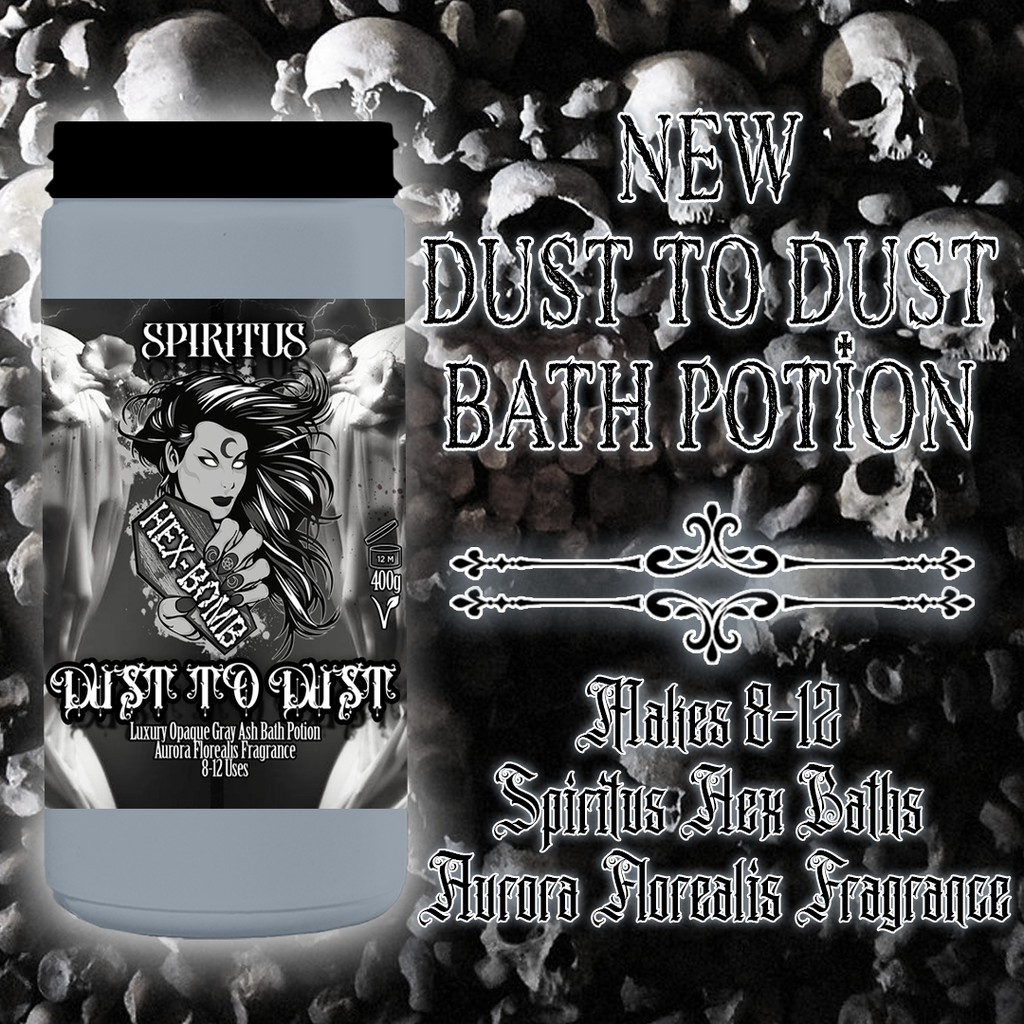 SPIRITUS- DUST TO DUST 400g opaque grey bath potion