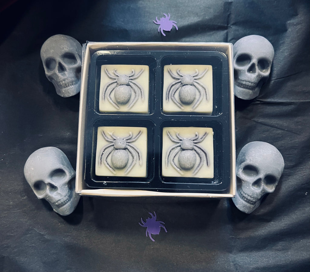 Belgian chocolate spiders set of 4
