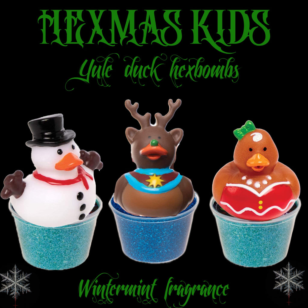 kids winter mint Hexbomb with hexmas duckie