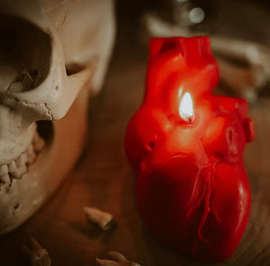 Artisan anatomical heart candle 3 types