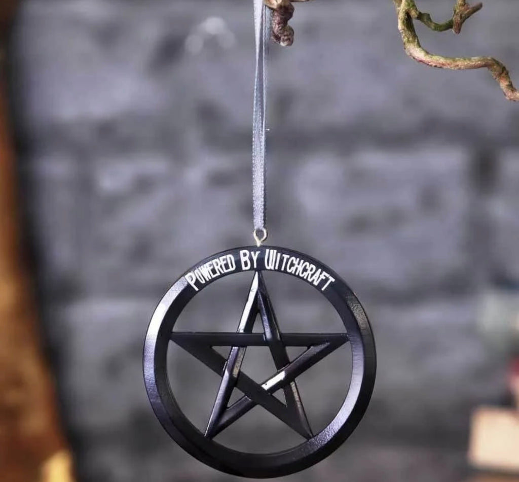 Powered by witchcraft hanging ornament 7cm