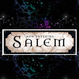 Now entering Salem tin sign