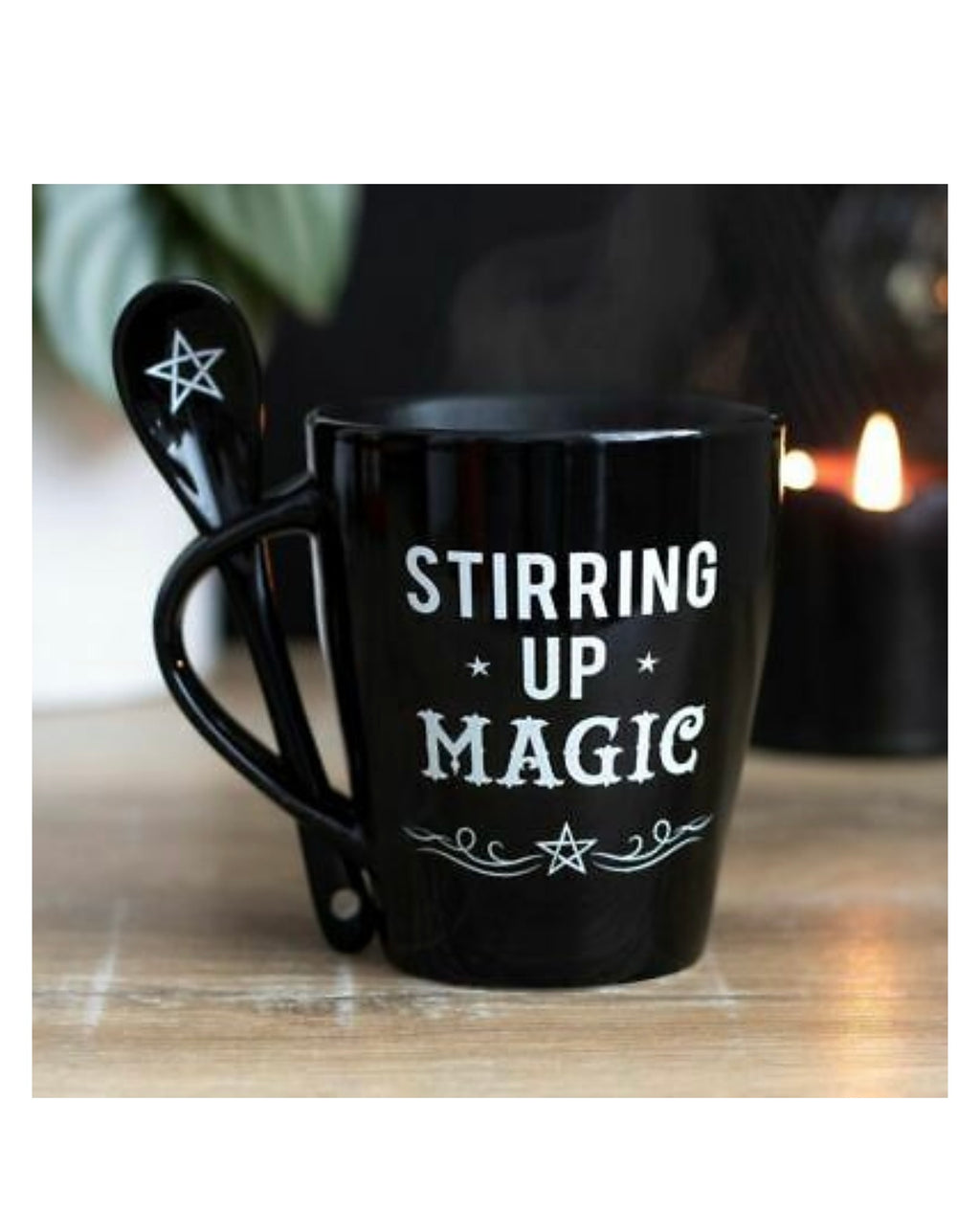 Stirring up magic mug and spoon set