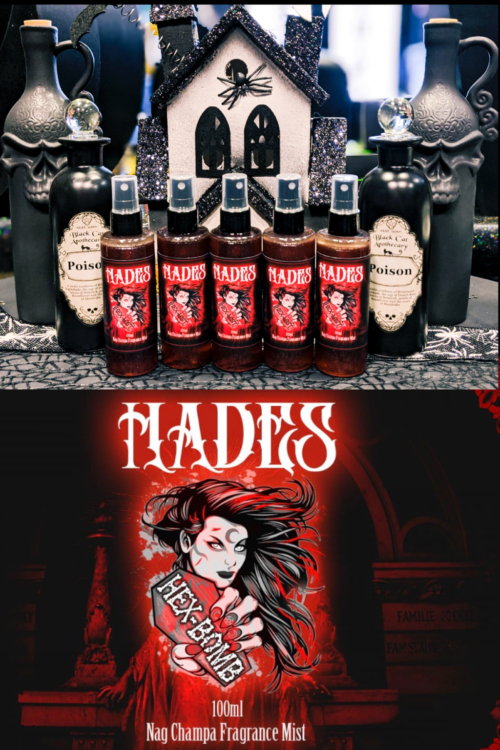 Hades Hexmist Body Mist Nag Champa Duft