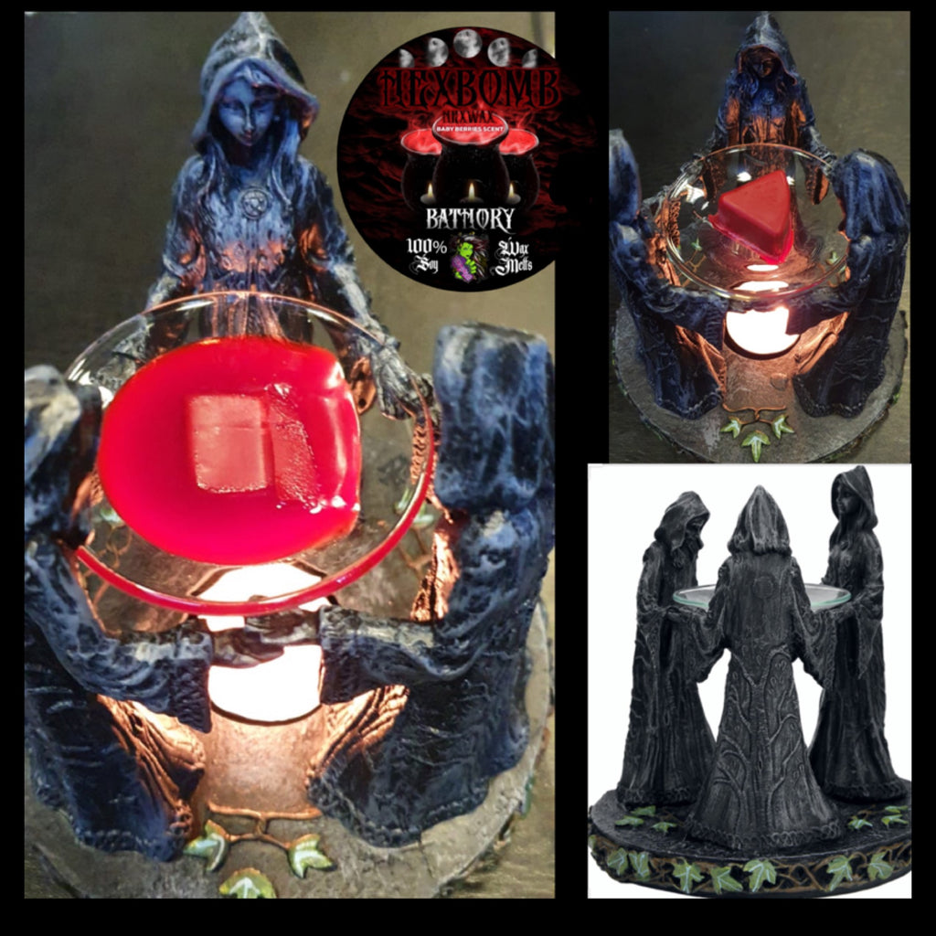 Mother, maiden and crone wax burner and bathory duo