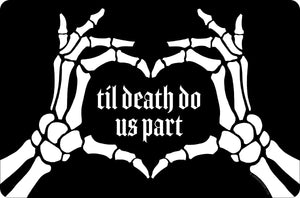 Til death do us part tin sign
