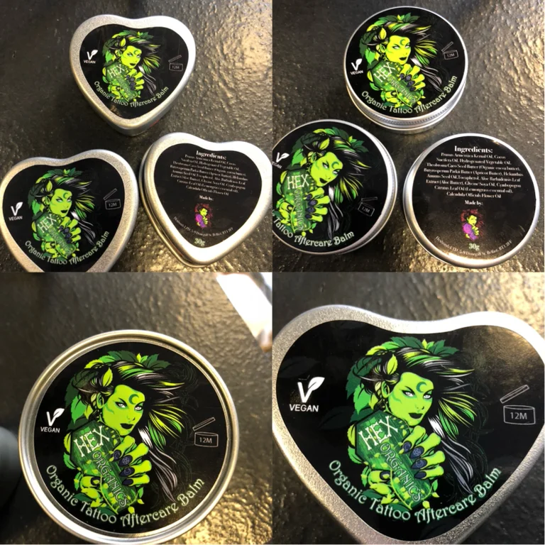 Hex Organics Vegan Natural Tattoo Aftercare Balm